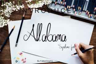Allabama: A Script Font with Elegance and Readability