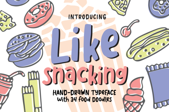Like Snacking: A Playful Font for Creative Crafters