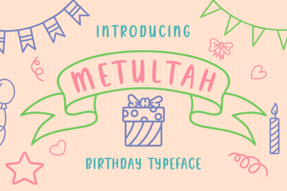 Metultah: A Playful Script Typeface for Creative Crafters