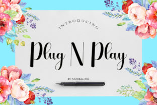 Plug N Play: A Script Font for Editorial Elegance