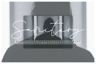 Sanitary: A Script Font for Elegant Craft Projects