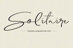 The Solitaire Font: A Script Font with Heart